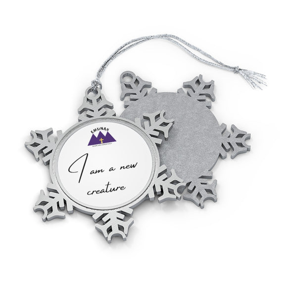 Emunah Snowflake Ornament 